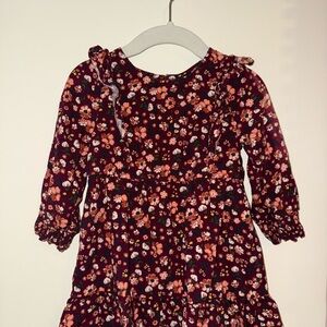 Art Class Floral Kids Dress - Pink and Black